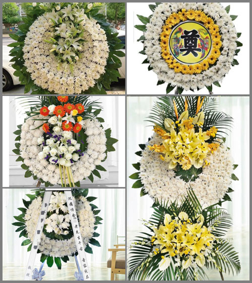 湖南永州道县桥头镇白竹田村花圈速递